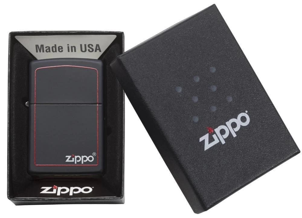 Classic Black and Red Zippo - Image 5