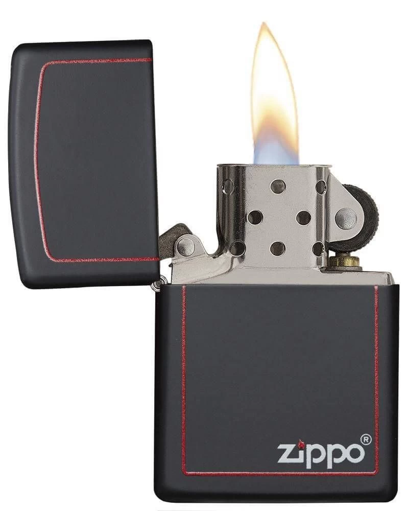 Classic Black and Red Zippo - Image 3