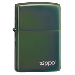 High Polish Green Zippo Logo