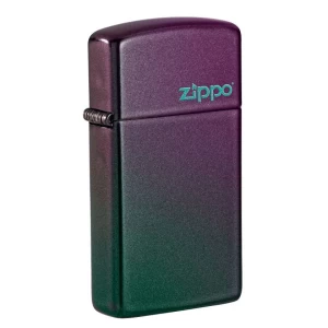 Base Model Slim® Iridescent Zippo Logo