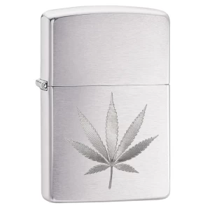 Chrome Marijuana Leaf Design