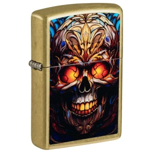 Stained Glass Skull Design