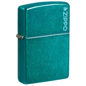 Regular Candy Teal Matte with Zippo logo